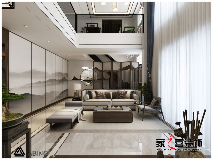 信陽(yáng)裝修案例：香山鼎苑復(fù)式2