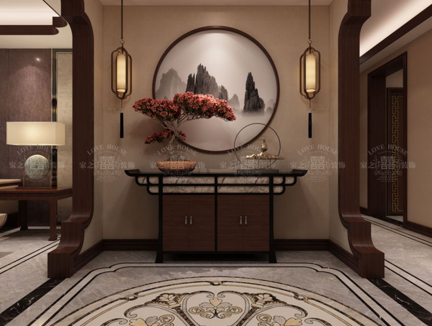 信陽裝修設計師【 南灣自建房180㎡中式風大宅】一步一景，展禪意古韻